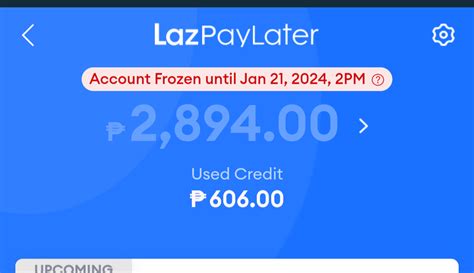 how to unfreeze lazpaylater account|Lazpaylater Account Restricted : r/PHCreditCards .